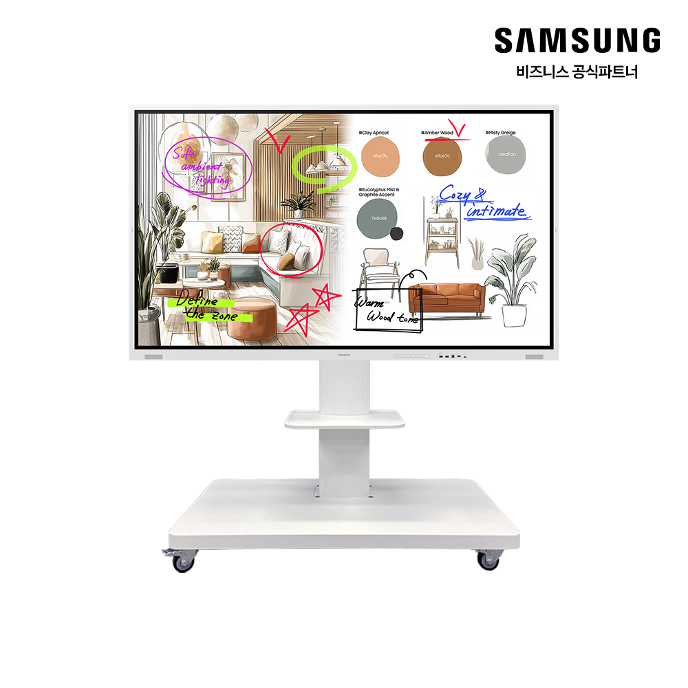 LH85WMFWLGCXKR=삼성 전자칠판 플립 프로(Flip Pro) 85인치(214.7cm)=현장방문교육(서울,수도권)