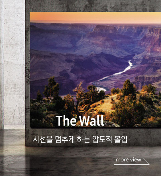 The Wall 시선을 멈추게 하는 압도적 몰입감